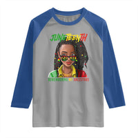 Black Prince Juneteenth 1865 Raglan Shirt Loc'd Hair Remembering My Ancestor for Women