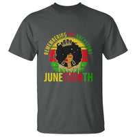 Vintage Juneteenth T Shirt For Women Remembering My Ancestors - Wonder Print Shop