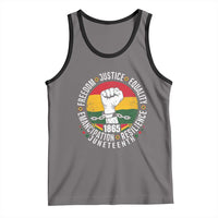 Juneteenth Raised Fist Tank Top Freedom Justice Equality Emancipation Resilience