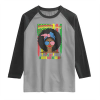 Juneteenth Is My Independence Day Raglan Shirt For Black Women Not 4th Of July