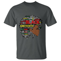 Black Heritage T Shirt For Melanin Black Women Natural Hair Afro Word Art - Wonder Print Shop