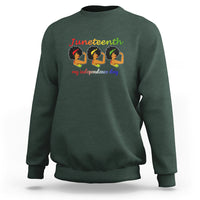African American History Sweatshirt Happy Juneteenth Is My Independence Day Free Black Women - Wonder Print Shop