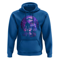 Alien And Bigfoot Full Moon Sasquatch UFO Hoodie - Wonder Print Shop