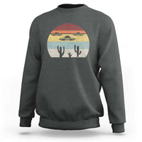 Vintage Retro UFO Alien Desert Sweatshirt - Wonder Print Shop