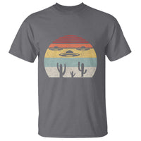 Vintage Retro UFO Alien Desert T Shirt - Wonder Print Shop