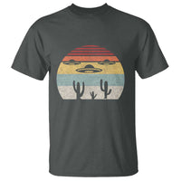 Vintage Retro UFO Alien Desert T Shirt - Wonder Print Shop