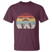 Vintage Retro UFO Alien Desert T Shirt - Wonder Print Shop