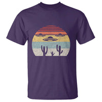 Vintage Retro UFO Alien Desert T Shirt - Wonder Print Shop