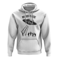 My Ride  Alien Flying Saucer UFO Abduction Hoodie - Wonder Print Shop