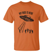 My Ride Alien Flying Saucer UFO Abduction T Shirt - Wonder Print Shop