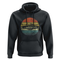 UFO Gifts Retro Sunset Funny Alien UFO Hunter Silhouette Hoodie - Wonder Print Shop
