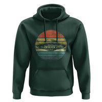 UFO Gifts Retro Sunset Funny Alien UFO Hunter Silhouette Hoodie - Wonder Print Shop