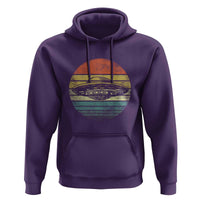 UFO Gifts Retro Sunset Funny Alien UFO Hunter Silhouette Hoodie - Wonder Print Shop