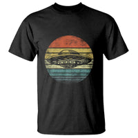 UFO Gifts Retro Sunset Funny Alien UFO Hunter Silhouette T Shirt - Wonder Print Shop