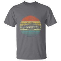 UFO Gifts Retro Sunset Funny Alien UFO Hunter Silhouette T Shirt - Wonder Print Shop