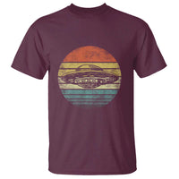 UFO Gifts Retro Sunset Funny Alien UFO Hunter Silhouette T Shirt - Wonder Print Shop
