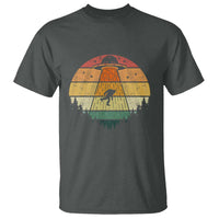 Retro Vintage Bigfoot UFO Abduction Funny Sasquatch Aliens T Shirt - Wonder Print Shop