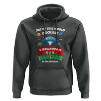 Mens Coolest Grandpa Father's Day Outer Space UFO Spaceship Alien Hoodie - Wonder Print Shop