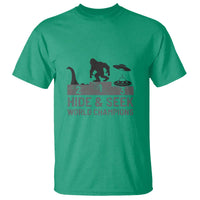 Hide and Seek World Champion Bigfoot UFO Nessie Funny T Shirt - Wonder Print Shop