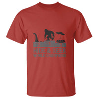 Hide and Seek World Champion Bigfoot UFO Nessie Funny T Shirt - Wonder Print Shop