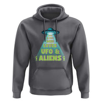 Just A Boy Who Loves UFO & Aliens Funny World UFO Day Hoodie - Wonder Print Shop