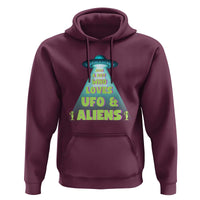 Just A Boy Who Loves UFO & Aliens Funny World UFO Day Hoodie - Wonder Print Shop
