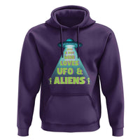 Just A Boy Who Loves UFO & Aliens Funny World UFO Day Hoodie - Wonder Print Shop