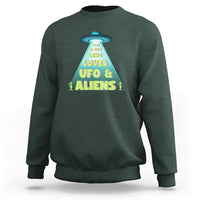 Just A Boy Who Loves UFO & Aliens Funny World UFO Day Sweatshirt - Wonder Print Shop