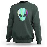 Alien Head Holographic Cute UFO Sweatshirt - Wonder Print Shop