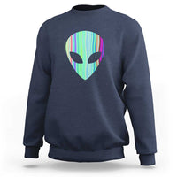 Alien Head Holographic Cute UFO Sweatshirt - Wonder Print Shop