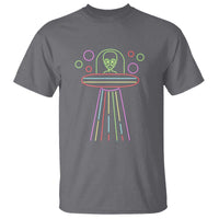 Neon Lights UFO Abduction Extraterrestrial Alien Believer T Shirt - Wonder Print Shop