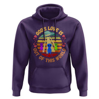 Vintage God's Love Is Out Of This World, World UFO Day Hoodie - Wonder Print Shop