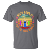 Vintage God's Love Is Out Of This World, World UFO Day T Shirt - Wonder Print Shop