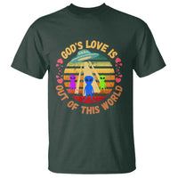 Vintage God's Love Is Out Of This World, World UFO Day T Shirt - Wonder Print Shop