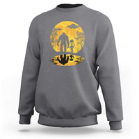 Alien Bigfoot Moon Sasquatch UFO Extraterrestrial Sweatshirt - Wonder Print Shop