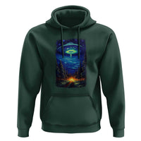 UFO Aliens Flying Saucer - Van Gogh Style - Starry Night Hoodie - Wonder Print Shop