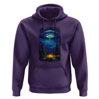 UFO Aliens Flying Saucer - Van Gogh Style - Starry Night Hoodie - Wonder Print Shop