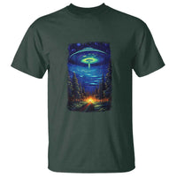 UFO Aliens Flying Saucer - Van Gogh Style - Starry Night T Shirt - Wonder Print Shop