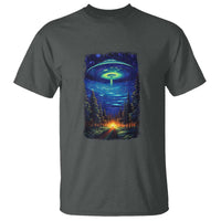 UFO Aliens Flying Saucer - Van Gogh Style - Starry Night T Shirt - Wonder Print Shop