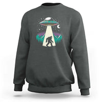 UFO Bigfoot Alien Abduction Sweatshirt - Wonder Print Shop