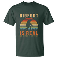 Bigfoot Is Real And He Tried To Eat My Ass Funny Sasquatch T Shirt - Wonder Print Shop