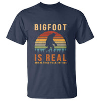 Bigfoot Is Real And He Tried To Eat My Ass Funny Sasquatch T Shirt - Wonder Print Shop