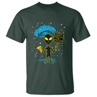 NASA UFO Alien Just Here For The Pizza T Shirt - Wonder Print Shop