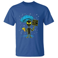 NASA UFO Alien Just Here For The Pizza T Shirt - Wonder Print Shop