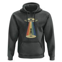 UFO Abduction - Alien Abduction Vintage Aliens Lover Hoodie - Wonder Print Shop