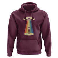 UFO Abduction - Alien Abduction Vintage Aliens Lover Hoodie - Wonder Print Shop
