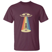 UFO Abduction - Alien Abduction Vintage Aliens Lover T Shirt - Wonder Print Shop
