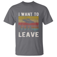 I Want To Leave Funny Retro Novelty Alien UFO Novelty Gift T Shirt - Wonder Print Shop