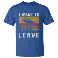 I Want To Leave Funny Retro Novelty Alien UFO Novelty Gift T Shirt - Wonder Print Shop