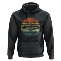 UFO Gifts Retro Sunset Funny Alien UFO Hunter Silhouette Hoodie - Wonder Print Shop